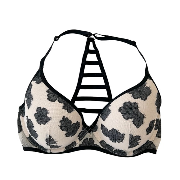 Victoria's Secret PINK Hibiscus Lace Cage Back Bra - Picture 4 of 10